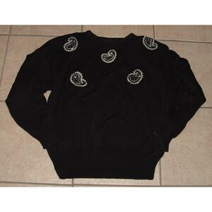 Vintage Embellished Sz XL Casual or Dress Crew Neck Pullover Sweater LADY DARIAN